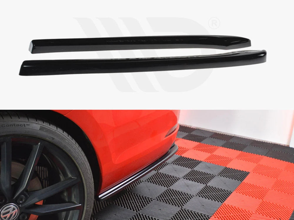 Maxton Design Rear Side Splitters V.1 Volkswagen Golf R 7.5 R Estate 01-19