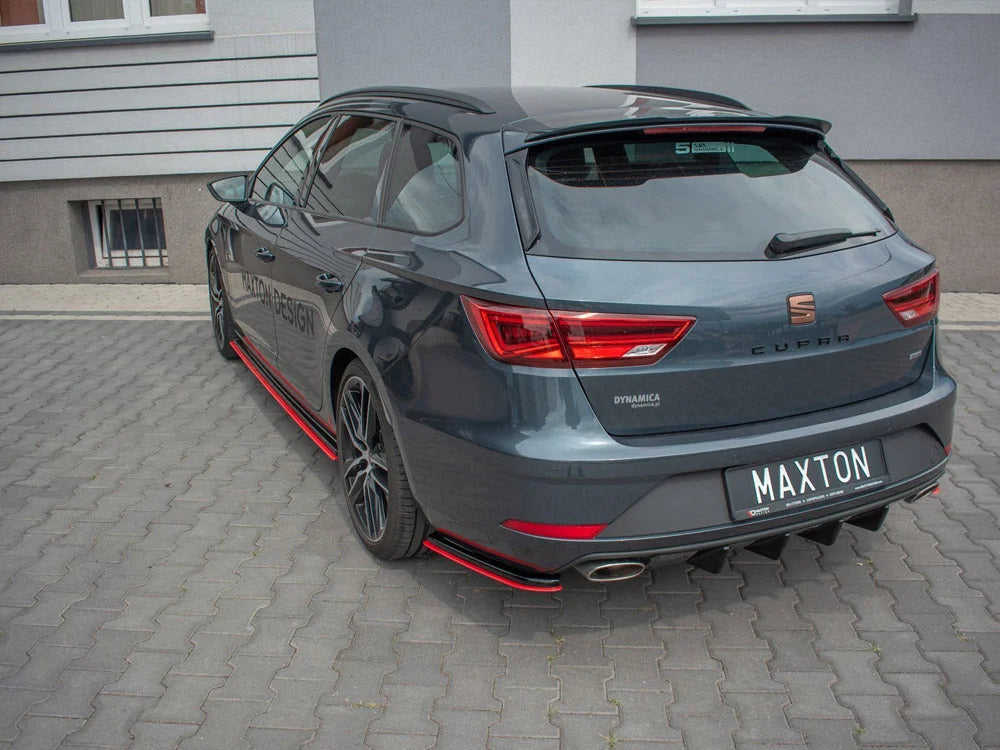 Maxton Design Rear Side Splitters V2 Seat Leon MK 3.5 Cupra ST 2017-