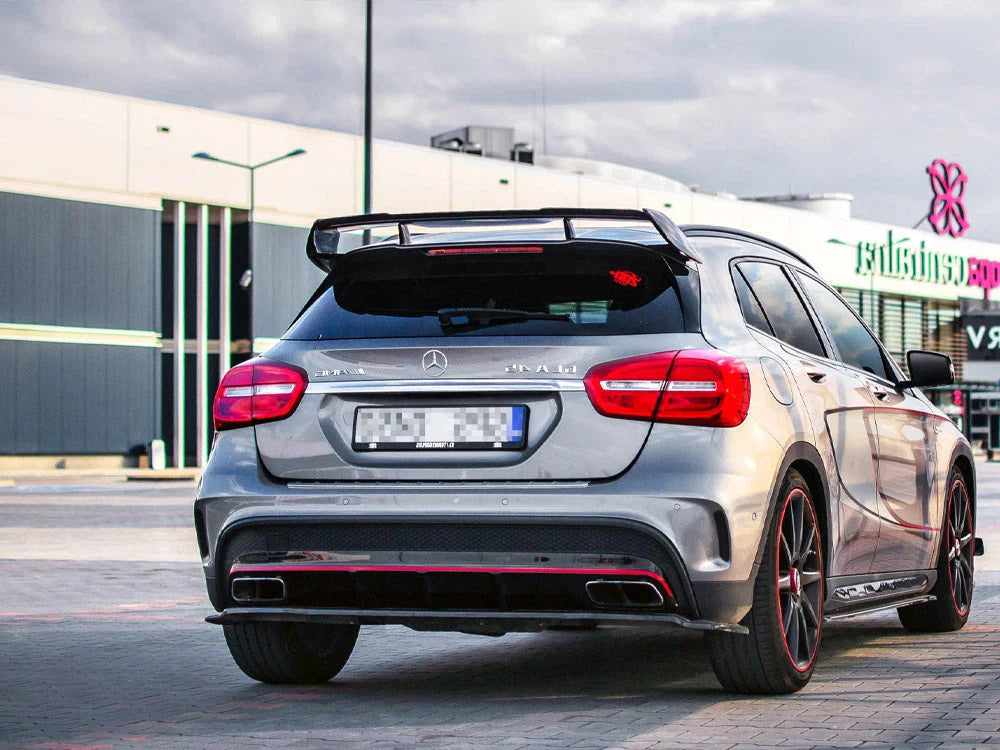 Maxton Design Rear Splitter NO Vertical Bars Mercedes-benz GLA 45 AMG SUV X156 Pre-facelift 14-17