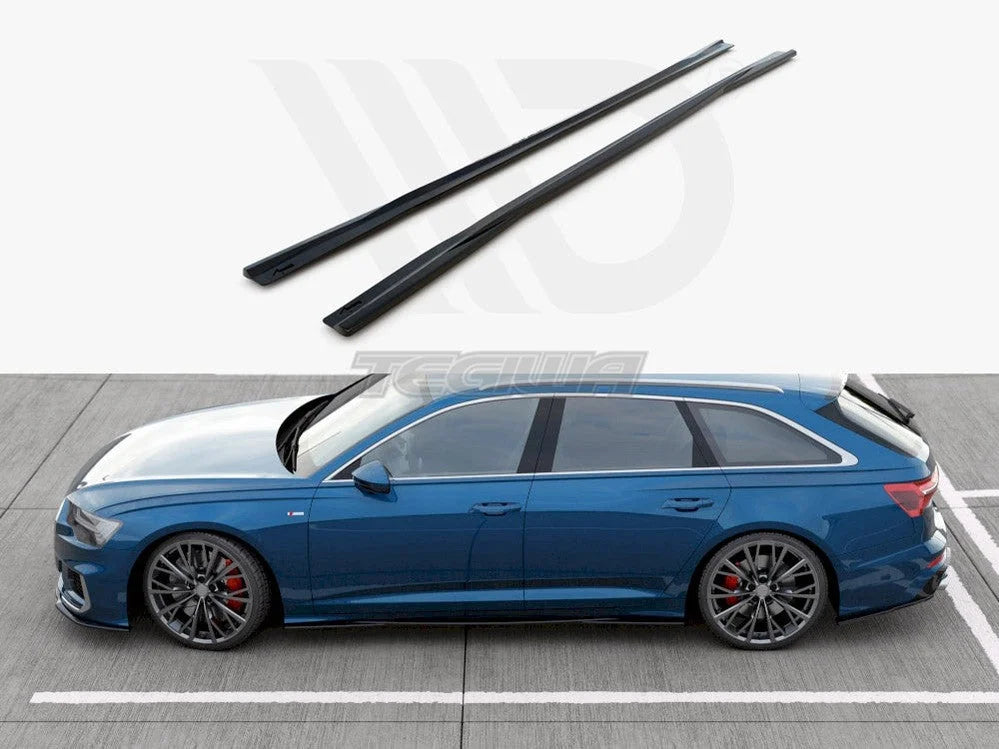 Maxton Design Side Skirt Diffusers Audi S6 A6 S-line C8 2019-