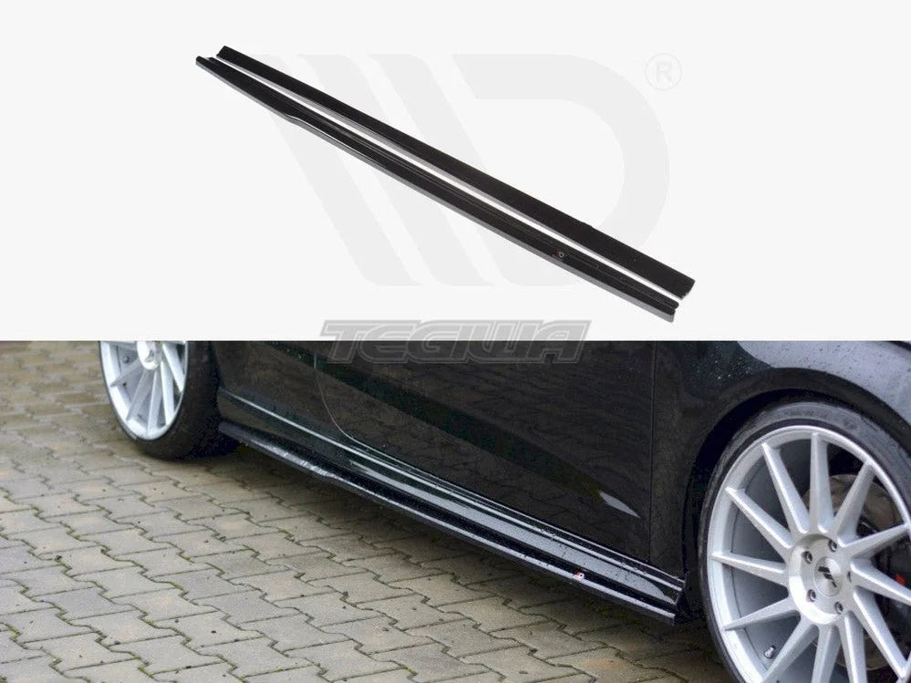 Maxton Design Side Skirts Diffusers Audi S3 A3 S-line 8V 8V FL Hatchback