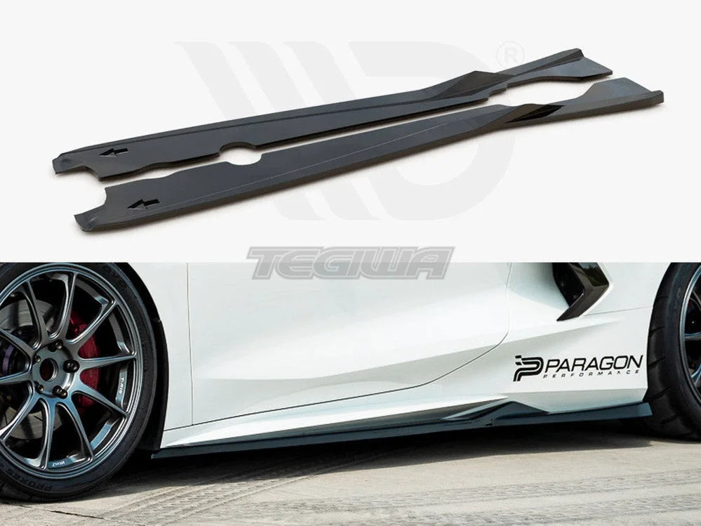 Maxton Design Side Skirts Diffusers Chevrolet Corvette C8 2020-