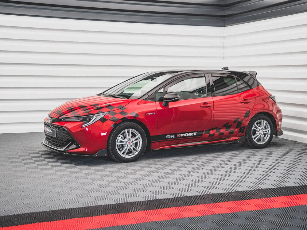 Maxton Design Side Skirts Diffusers +flaps V.1 Toyota Corolla GR Sport Hatchback XII 2019-