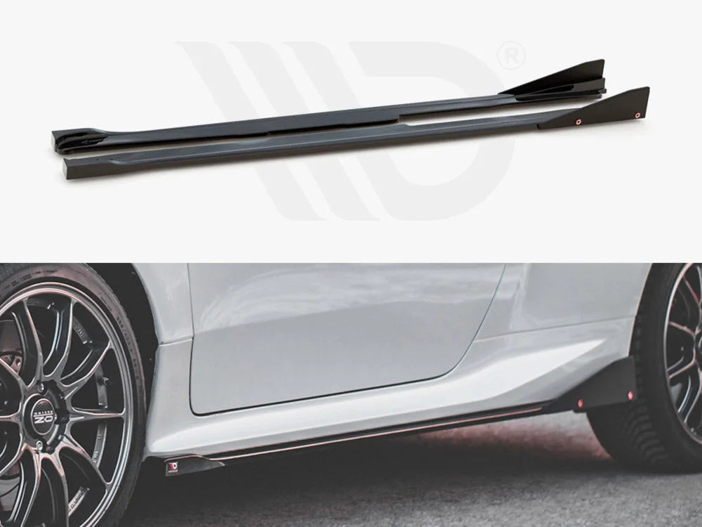 Maxton Design Side Skirts Diffusers +flaps V2 Toyota GR Yaris MK4 2020-