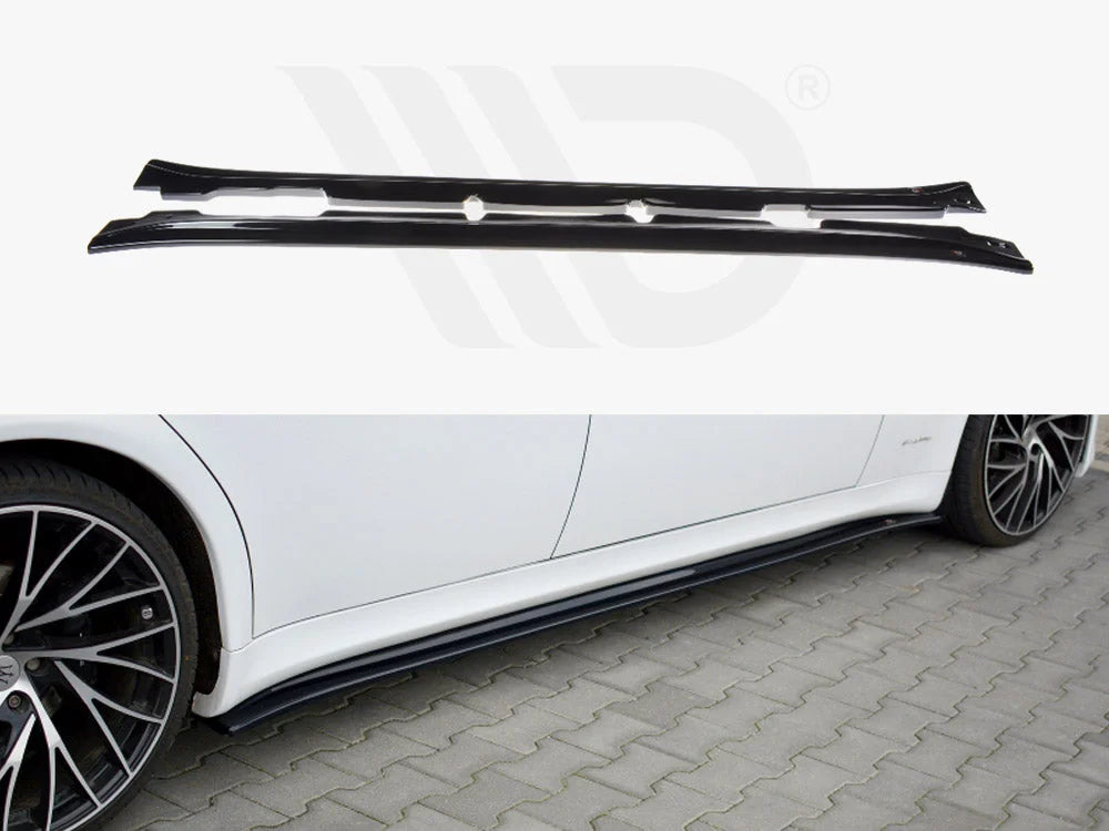 Maxton Design Side Skirts Diffusers Maserati Quattroporte MK5 Facelift 09-12