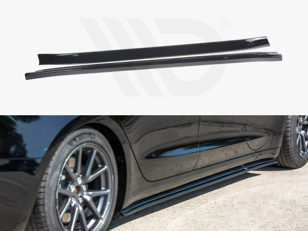 Maxton Design Side Skirts Diffusers Tesla Model 3 2017-