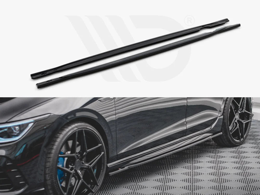 Maxton Design Side Skirts Diffusers V.1 Volkswagen Golf R MK8 20-