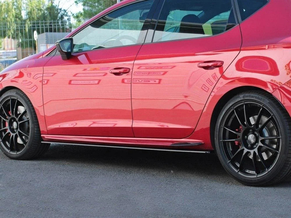 Maxton Design Side Skirts Diffusers V.2 Seat Leon MK 3.5 Cupra Estate