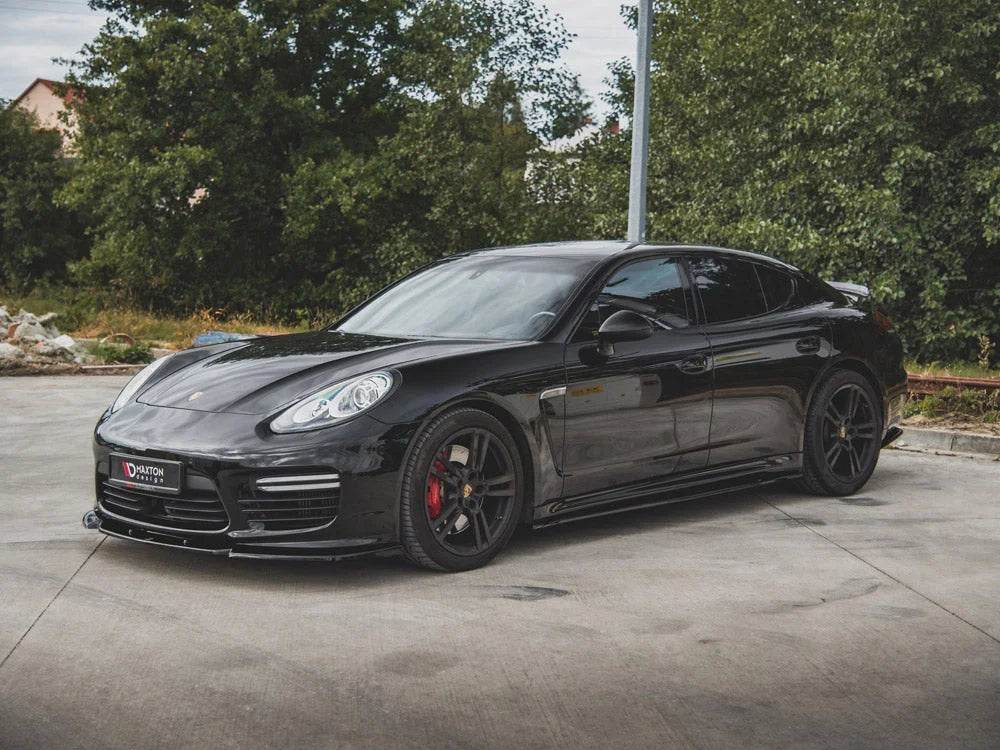 Maxton Design Side Skirts Diffusers V2 Porsche Panamera Turbo 970 Facelift 13-16