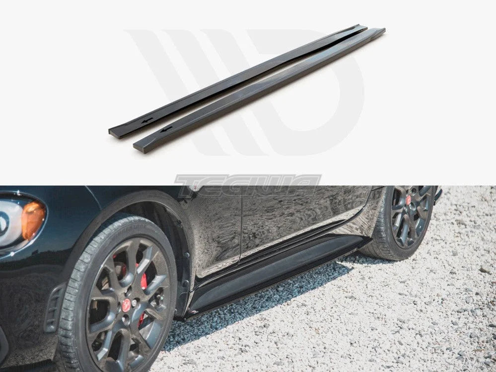 Maxton Design Side Skirts Splitters Fiat 124 Spider Abarth 2017 -