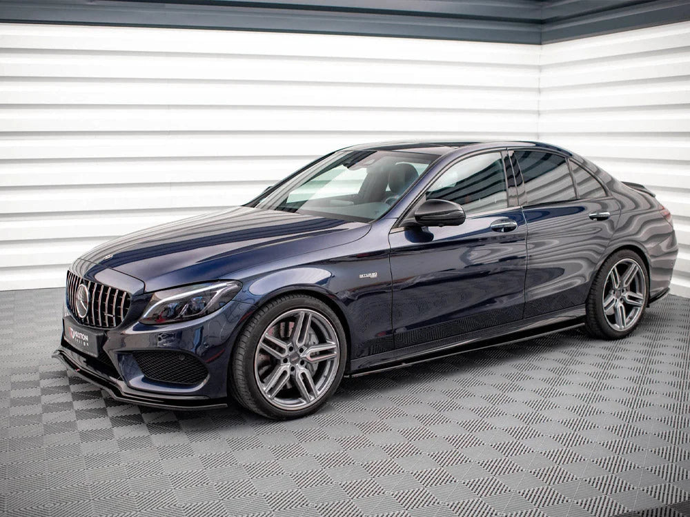 Maxton Design Side Skirts Splitters Mercedes C43 AMG W205 Sedan Estate 16-18