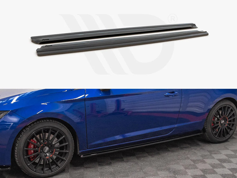 Maxton Design Side Skirts Splitters Seat Leon Cupra FR SC MK3 Facelift 01-19