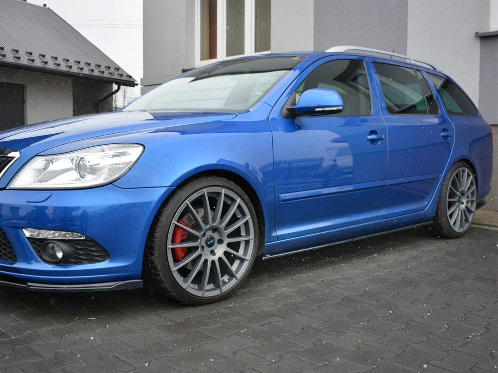 Maxton Design Side Skirts Splitters Skoda Octavia MK2 VRS Facelift 09-13