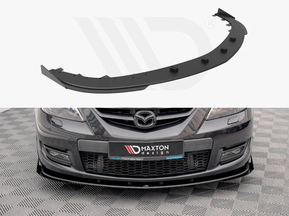 Maxton Design Street PRO Front Splitter V.1 +flaps Mazda 3 MPS MK1 06-08