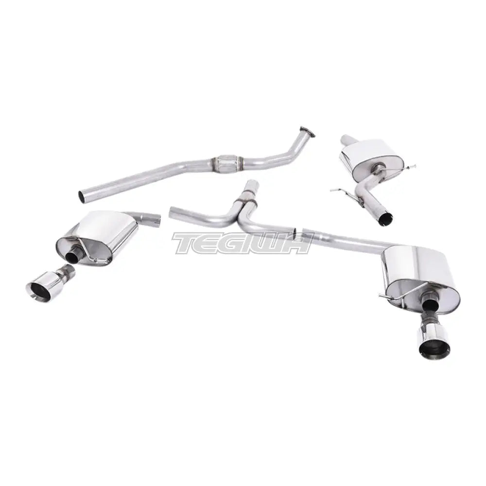 Audi A4 2.0 TFSI S line B8 (2WD and quattro Tiptronic-only) Saloon & Avant 2008-2011 Cat-back Exhaust