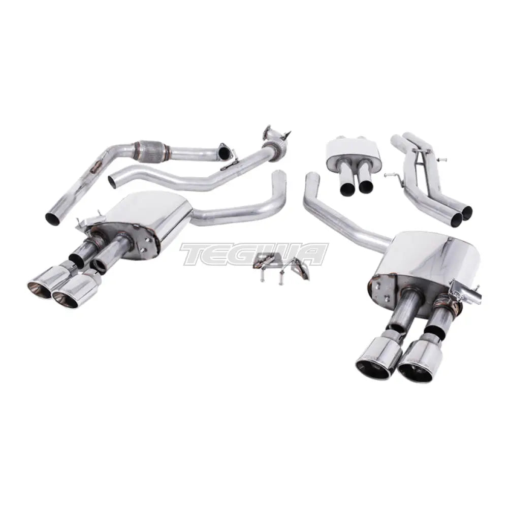 Milltek Audi S4 3.0 Turbo V6 B9 - Saloon/Sedan & Avant (Non Sport Diff Models) 2016-2023 Cat-back Exhaust