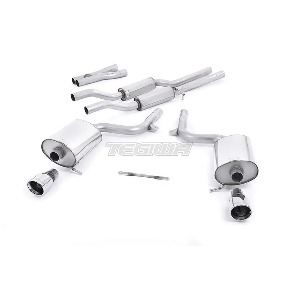 Milltek Audi S4 4.2 V8 quattro B6 Saloon/Sedan Avant & Cabriolet 2003-2005 Cat-back Exhaust