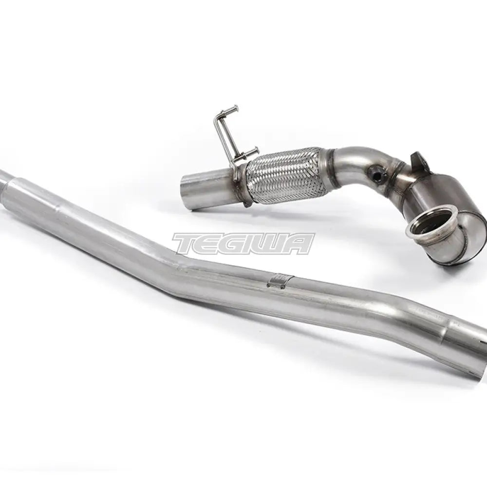 Milltek Volkswagen Golf MK7.5 GTi (Non Performance Pack Models & Non-GPF Equipped Models Only) 2017-2018 Large Bore Downpipe and Hi-Flow Sports Cat Exhaust - Fits with OE System - SSXVW397