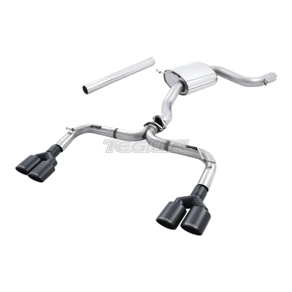 Milltek Volkswagen Golf MK7 GTi (including GTi Performance Pack Clubsport & Clubsport S models) 2013-2016 Cat-back Exhaust - Non-Resonated Race Golf R MK7 Style Black Oval Tips