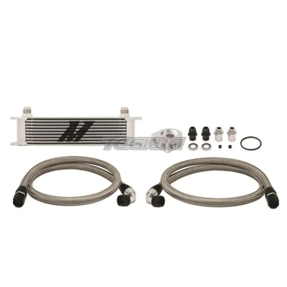 Mishimoto Universal -8AN 10 Row Oil Cooler - Silver