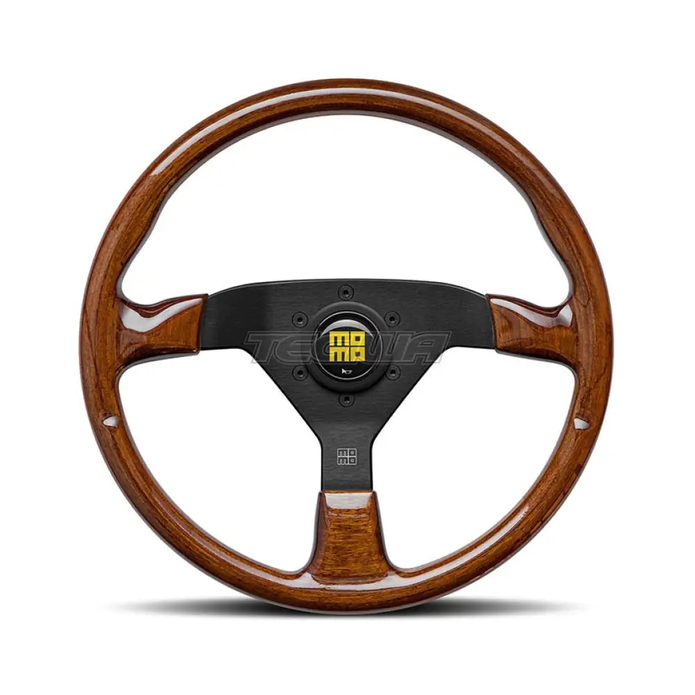 Momo Montecarlo Steering Wheel 350Mm-380Mm Heritage - Wood/Black Spokes 350Mm Wheels And Accessories