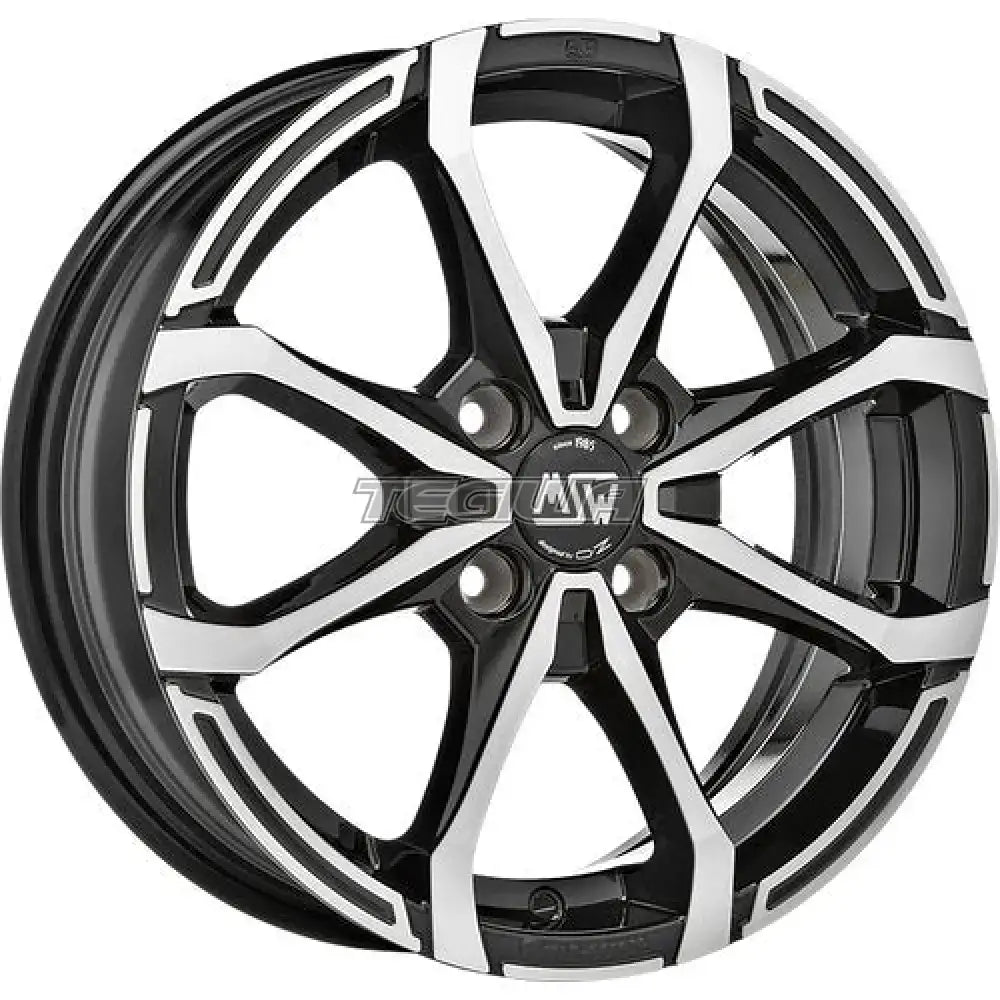MSW Avantgarde X4 Alloy Wheel 14x5.5 ET24 4x108 Gloss Black Full Polished 65.1mm CB Alloy Wheels