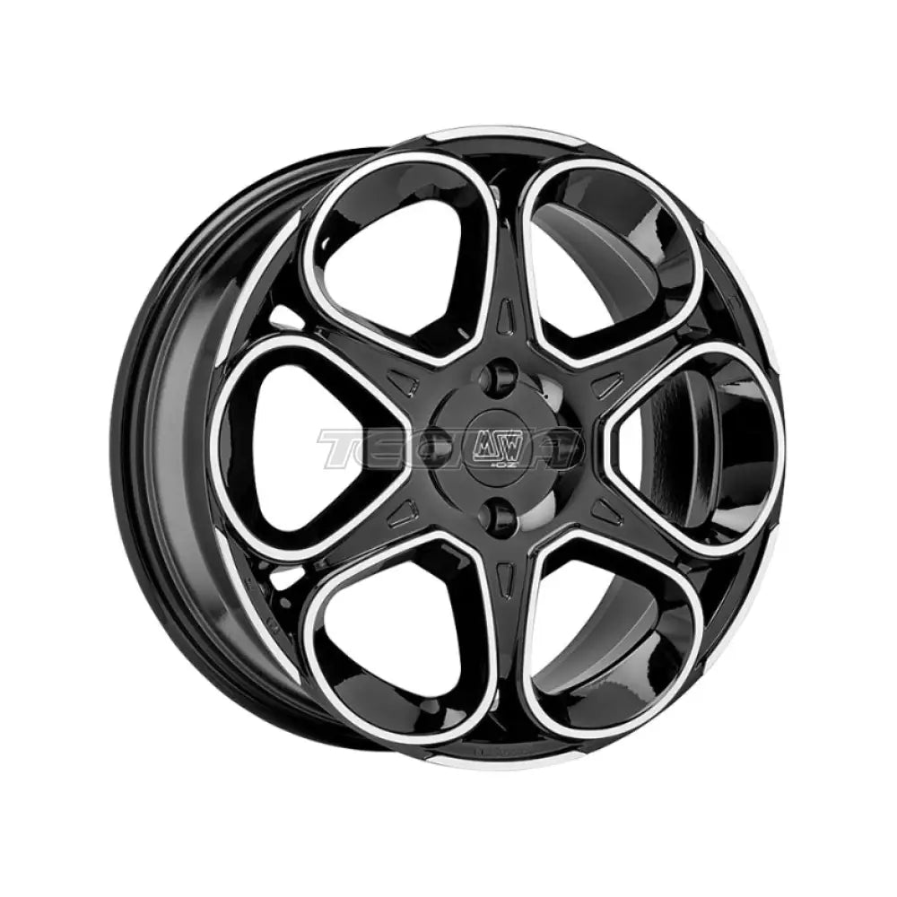 MSW Urban Cross 83 Alloy Wheel 18x7.5 ET35 5x100 Gloss Black Full Polished 63.4mm CB Alloy Wheels