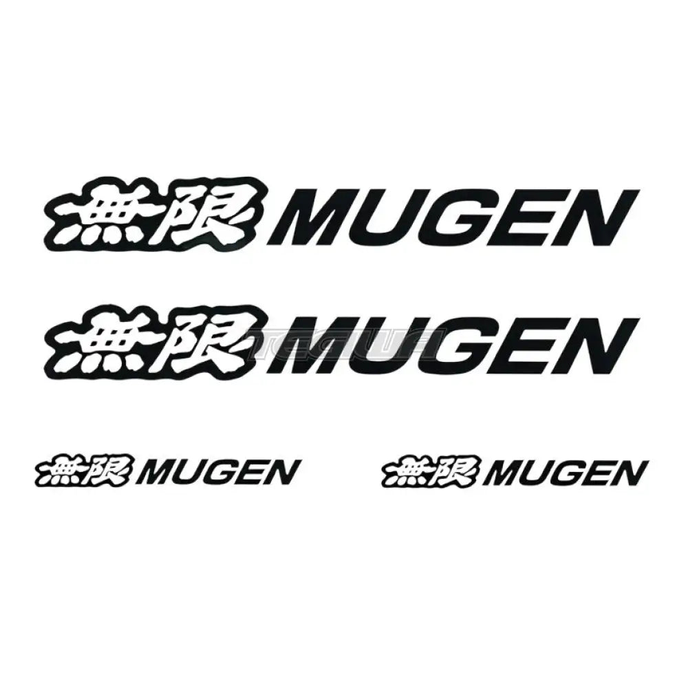 Mugen Black 4 Stickers Set - Decals & Stickers