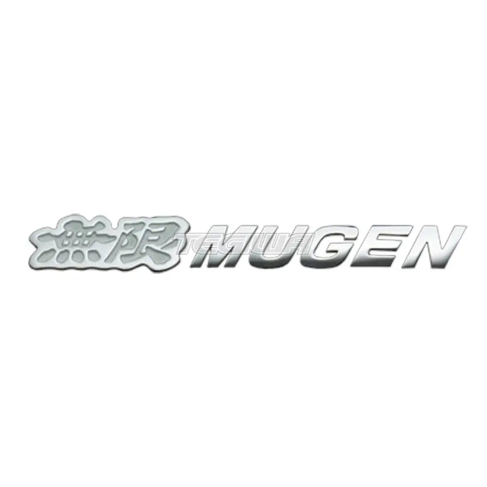 Mugen Metal Logo Emblem Badge - White - Decals & Stickers
