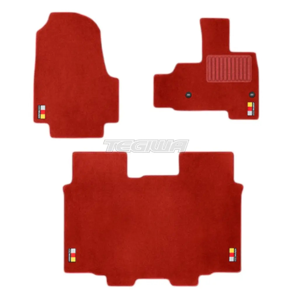 Mugen Sports Mat Set Honda N-Box Custom JF5-6 23+ - Red - Mats