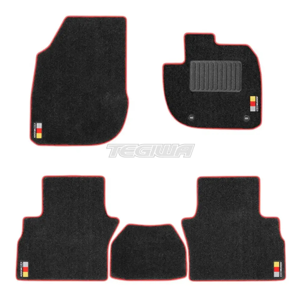 Mugen Sports Mat Set Honda Wr-V DG5 23+ - Black and Red - Mats