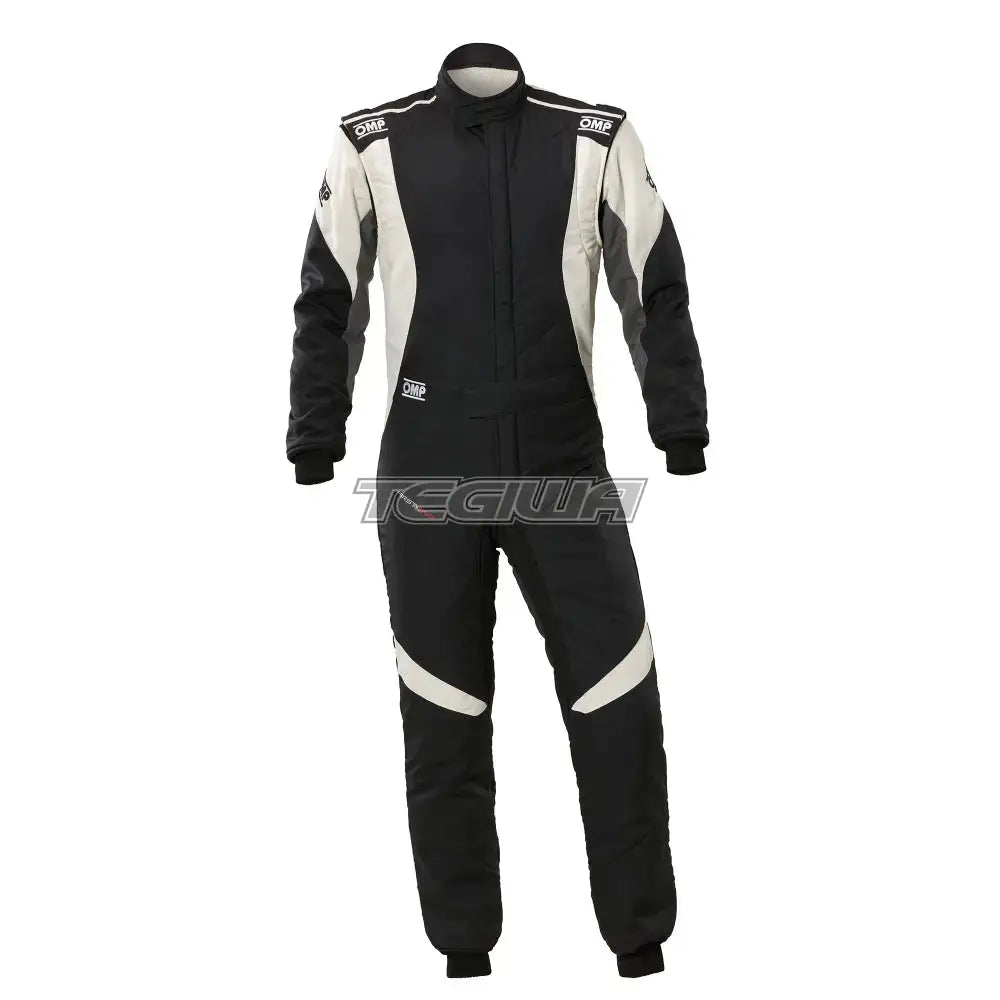 OMP First Evo my2025 Overall FIA 8856-2018 Black / White / EU Size 42 Suits