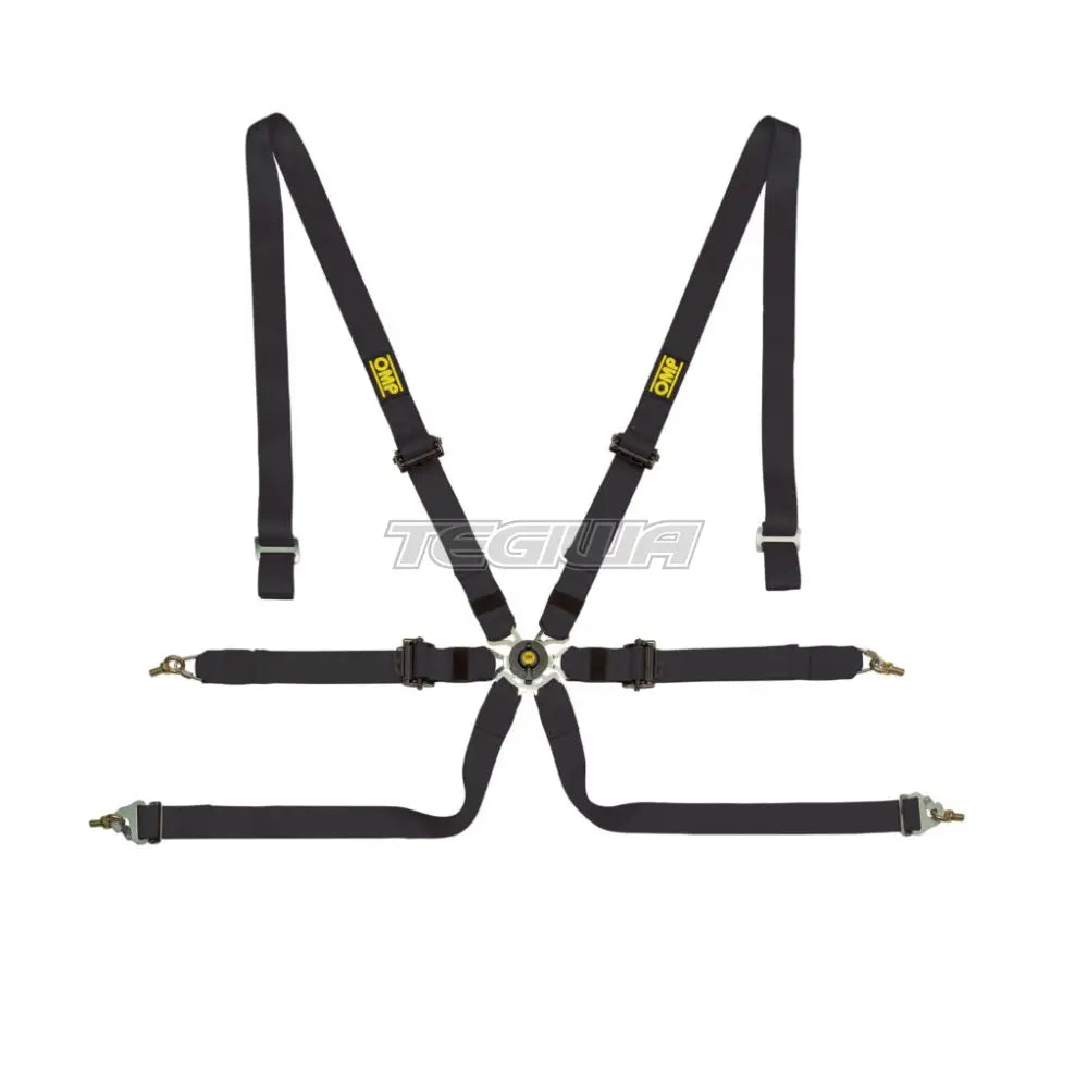 Omp Safety Harness One 2In Pull Up Black Harnesses