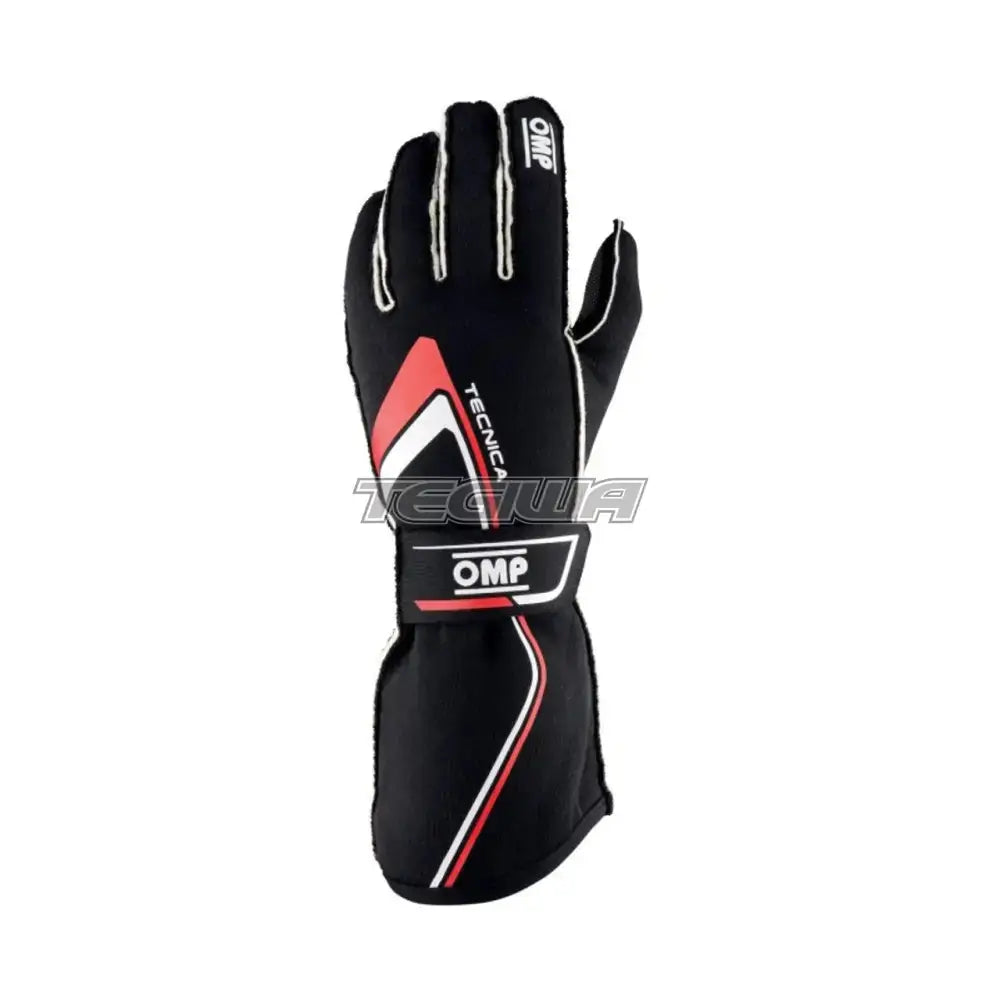 OMP Tecnica Gloves my2021 - CLEARANCE Black / Red / M Gloves