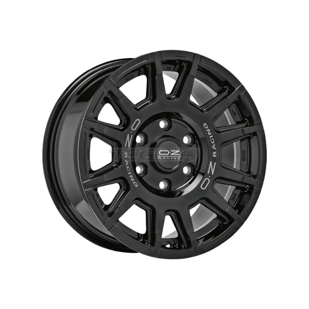 OZ Perform SUV-Offroad Rally Legend Alloy Wheel 17x8 ET35 5x120 Gloss Black Dark Lettering 65.1mm CB Alloy Wheels