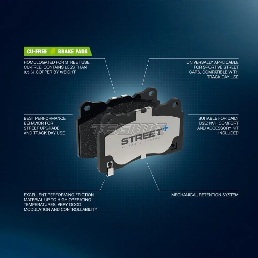 Pagid Street + Brake Pads Honda Civic Ep3 Type-R 01-05 Front