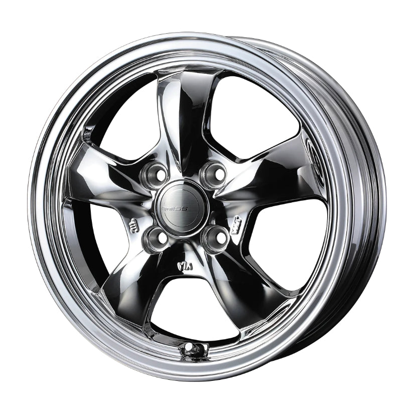Gyraft 5S Alloy Wheel 12x4 ET43 4x100 Bright Sputtering 73mm CB