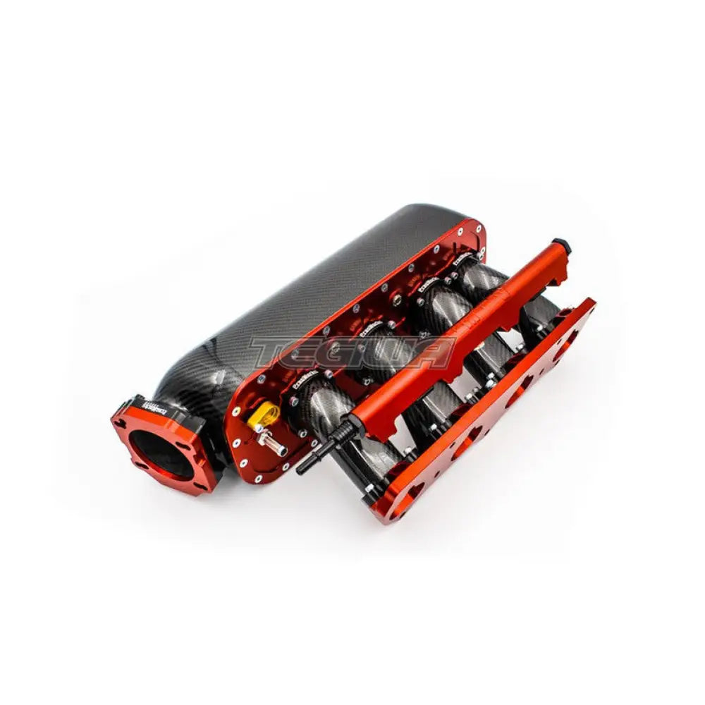 PracWorks Carbon Fibre Intake Manifold 20 Degree Plenum with Fuel Rail Honda K-Series