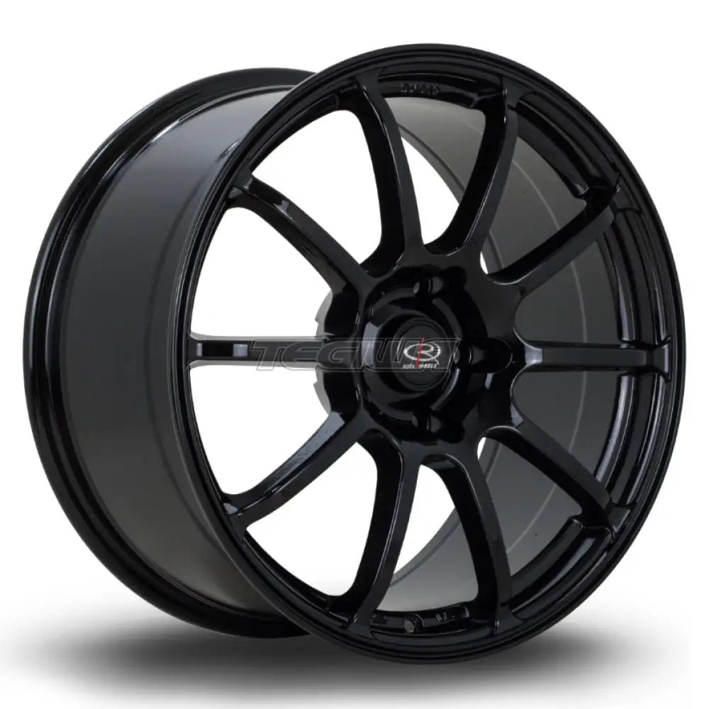 Rota Force2 Alloy Wheel 18x9 ET42 5x114 Black 73mm CB Alloy Wheels