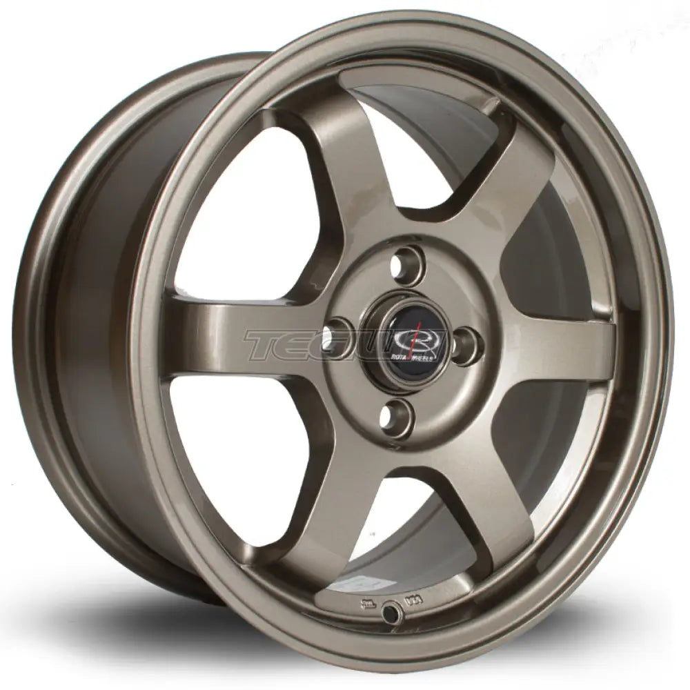 Rota Grid Alloy Wheel 15x7 ET40 4x100 Bronze 67.1mm CB Alloy Wheels