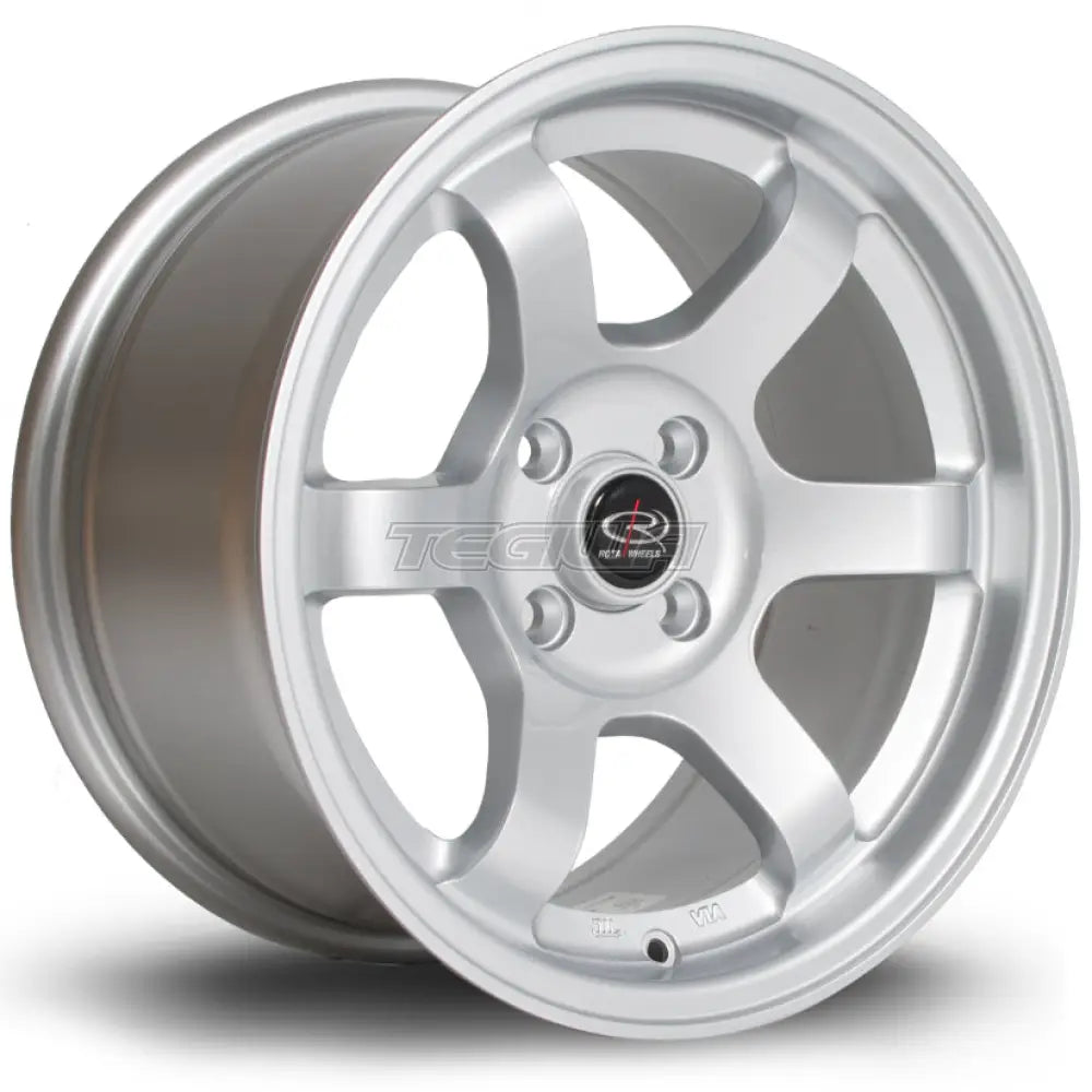 Rota Grid Alloy Wheel 15x8 ET20 4x100 Silver 67.1mm CB Alloy Wheels