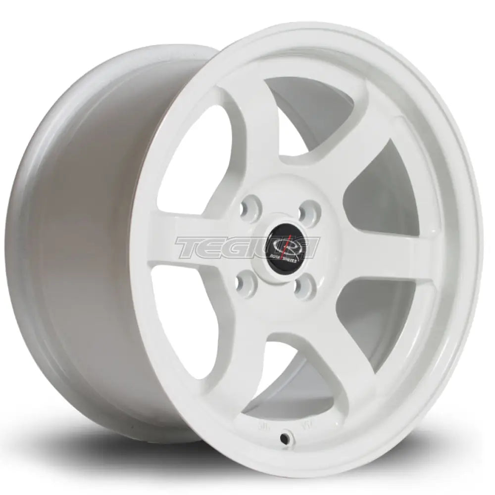 Rota Grid Alloy Wheel 15x8 ET20 4x100 White 67.1mm CB Alloy Wheels