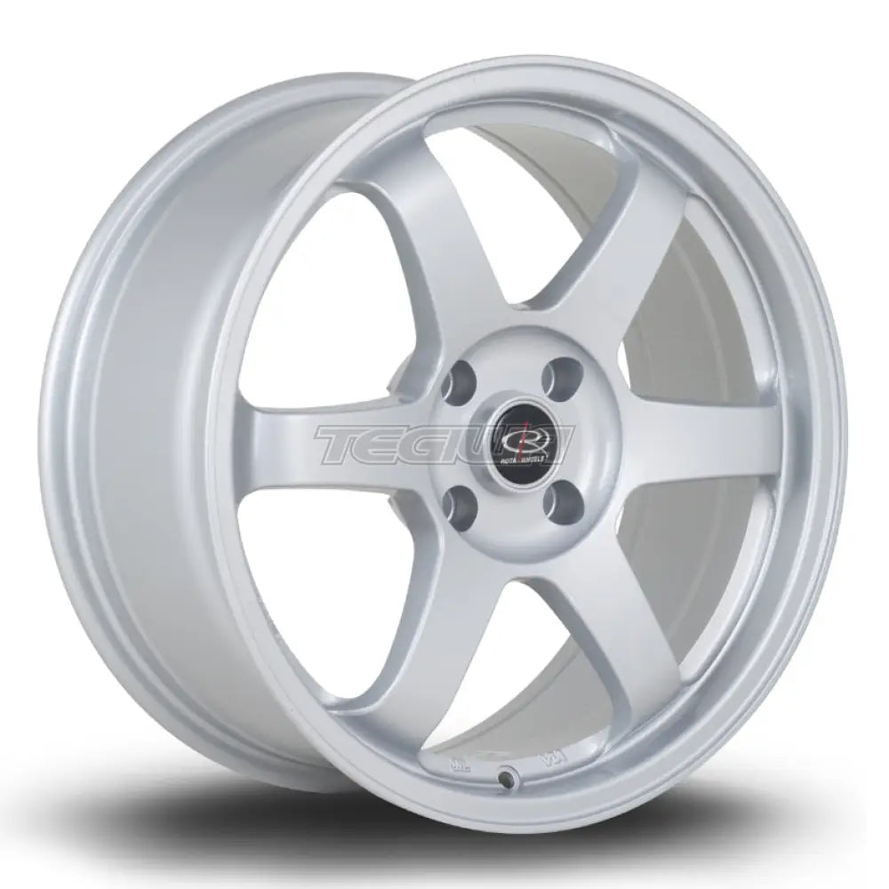 Rota Grid Alloy Wheel 17x7.5 ET25 4x108 Silver 73mm CB Alloy Wheels