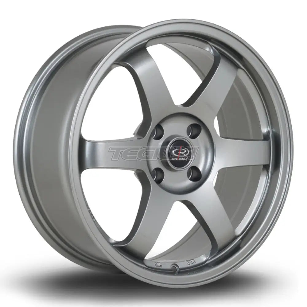 Rota Grid Alloy Wheel 17x8 ET35 4x100 Steelgrey 73mm CB Alloy Wheels