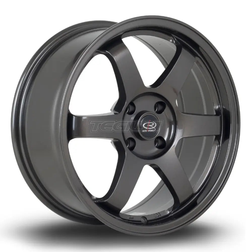 Rota Grid Alloy Wheel 17x8 ET35 4x108 Gunmetal 73mm CB Alloy Wheels