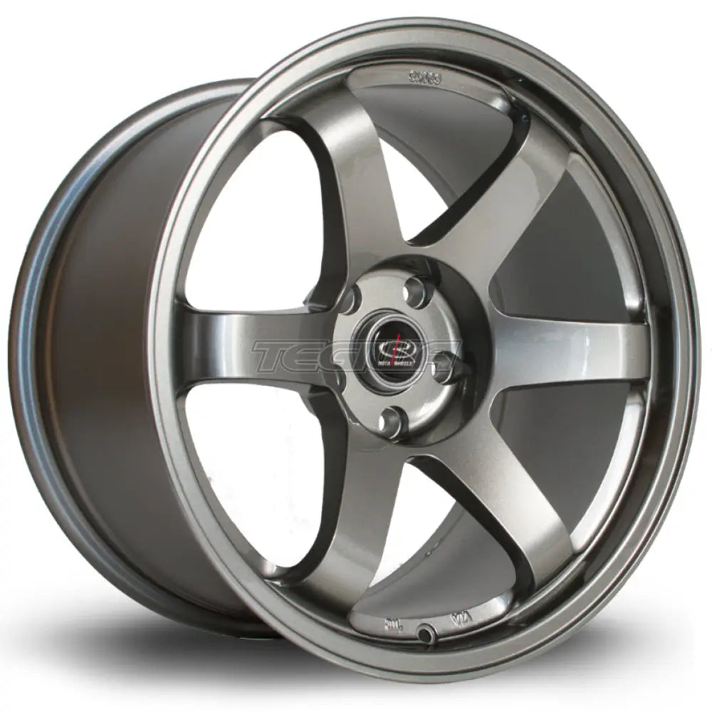Rota Grid Alloy Wheel 18x9.5 ET30 5x114 Steelgrey 73mm CB Alloy Wheels