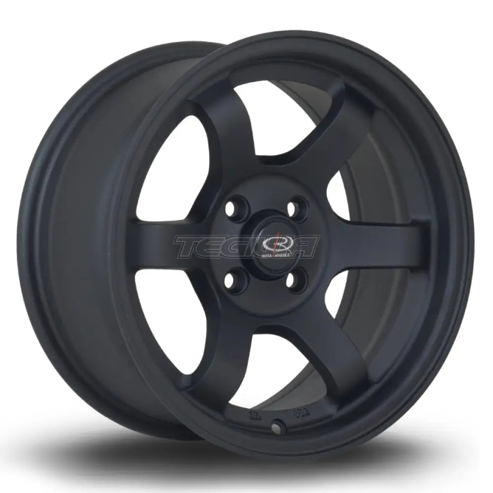Rota Grid Max Alloy Wheel 15x7 ET20 5x114 Flat Black 2 73mm CB Alloy Wheels