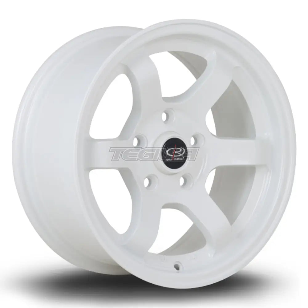 Rota Grid Max Alloy Wheel 15x7 ET20 5x114 White 73mm CB Alloy Wheels