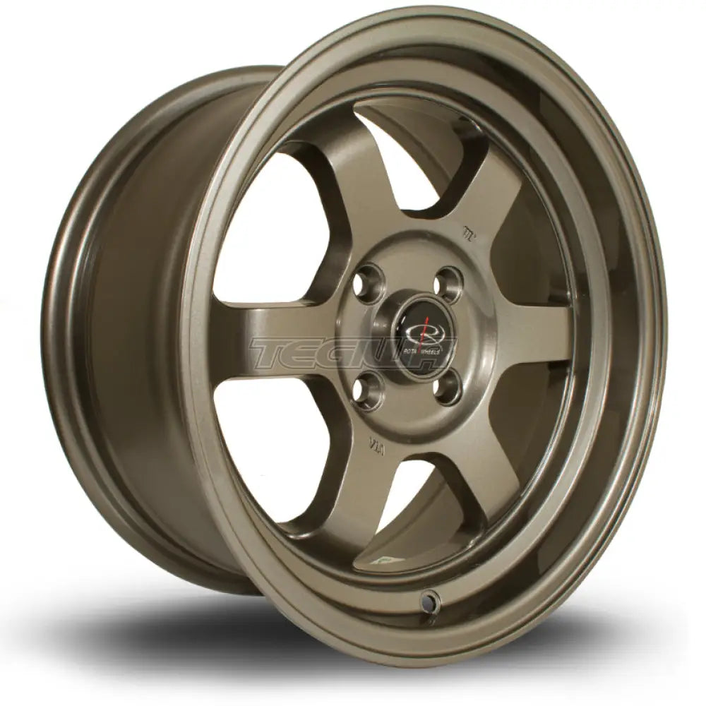 Rota Grid-V Alloy Wheel 15x7 ET20 4x100 Bronze 67.1mm CB Alloy Wheels