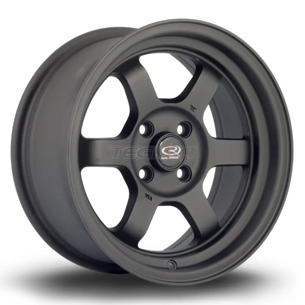 Rota Grid-V Alloy Wheel 15x7 ET20 4x100 Flat Black 2 67.1mm CB Alloy Wheels